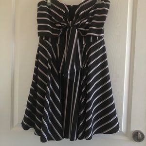 Striped Tie Front Dress